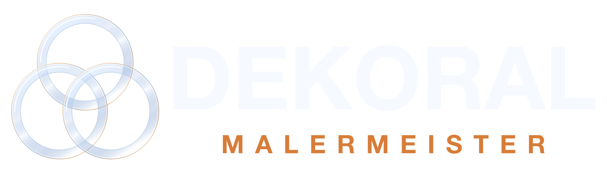 Dekoral Malermeister – drei transparente Glasringe als Markenzeichen
